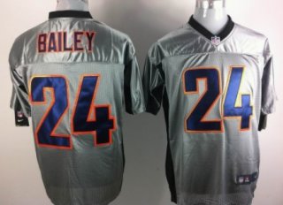 Nike Denver Broncos #24 Champ Bailey Gray Shadow Elite Jersey