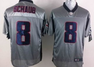 Nike Houston Texans #8 Matt Schaub Gray Shadow Elite Jersey