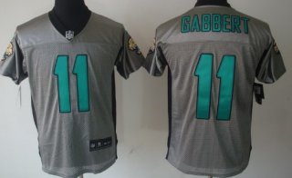 Nike Jacksonville Jaguars #11 Blaine Gabbert Gray Shadow Elite Jersey