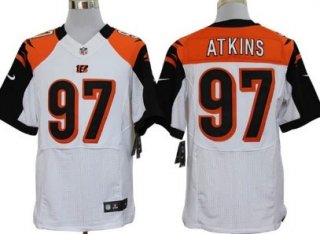 Nike Cincinnati Bengals #97 Geno Atkins White Elite Jersey