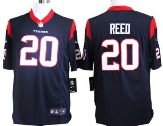 Nike Houston Texans #20 Ed Reed Blue Game Jersey