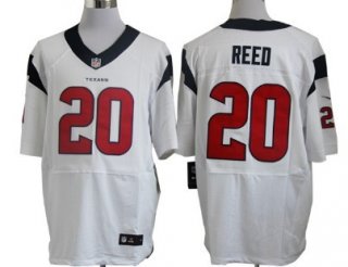 Nike Houston Texans #20 Ed Reed White Elite Jersey