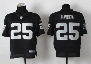 Nike Oakland Raiders #25 D.J. Hayden Black Elite Jersey