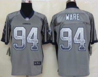 Nike Dallas Cowboys #94 DeMarcus Ware Drift Fashion Gray Elite Jersey