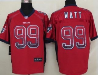 Nike Houston Texans #99 J.J. Watt Drift Fashion Red Elite Jersey