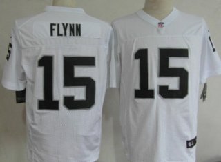 Nike Oakland Raiders #15 Matt Flynn White Elite Jersey