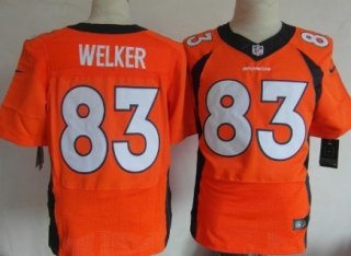 Nike Denver Broncos #83 Wes Welker 2013 Orange Elite Jersey