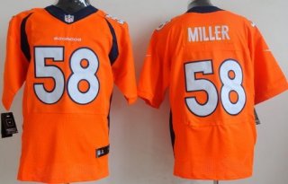 Nike Denver Broncos #58 Von Miller 2013 Orange Elite Jersey