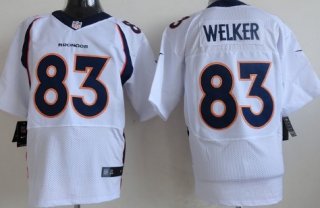 Nike Denver Broncos #83 Wes Welker 2013 White Elite Jersey