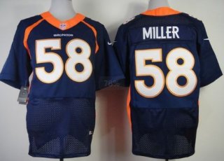 Nike Denver Broncos #58 Von Miller 2013 Blue Elite Jersey