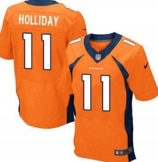 Nike Denver Broncos #11 Trindon Holliday 2013 Orange Elite Jersey