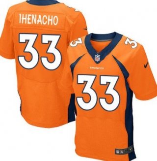 Nike Denver Broncos #33 Duke Ihenacho 2013 Orange Elite Jersey