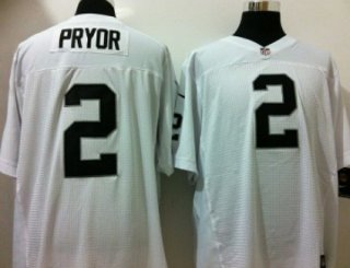 Nike Oakland Raiders #2 Terrelle Pryor White Elite Jersey