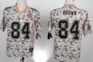 Nike Pittsburgh Steelers #84 Antonio Brown 2013 USMC Camo Elite Jersey