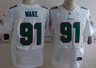 Nike Miami Dolphins #91 Cameron Wake 2013 White Elite Jersey