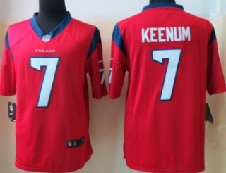 Nike Houston Texans #7 Case Keenum Red Limited Jersey