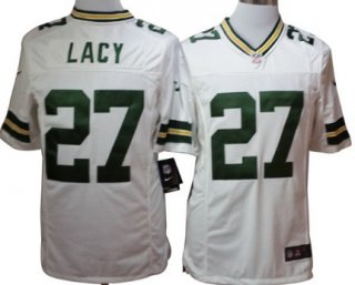 Nike Green Bay Packers #27 Eddie Lacy White Limited Jersey