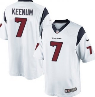 Nike Houston Texans #7 Case Keenum White Game Jersey