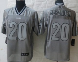 Nike Oakland Raiders #20 Darren McFadden 2013 Gray Vapor Elite Jersey