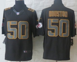 Nike Kansas City Chiefs #50 Justin Houston Black Impact Limited Jersey