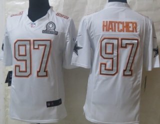 Nike Dallas Cowboys #97 Jason Hatcher 2014 Pro Bowl White Jersey