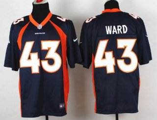 Nike Denver Broncos #43 T.J. Ward 2013 Blue Game Jersey