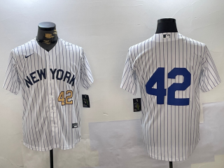 Men's New York Yankees #42 Jackie Robinson White Cool Base Stitched Jerseys