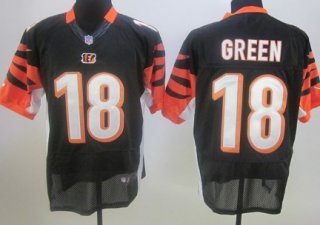 Nike Cincinnati Bengals #18 A.J. Green Black Elite Jersey