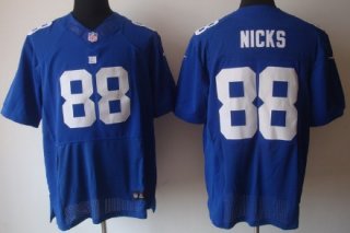 Nike New York Giants #88 Hakeem Nicks Blue Elite Jersey