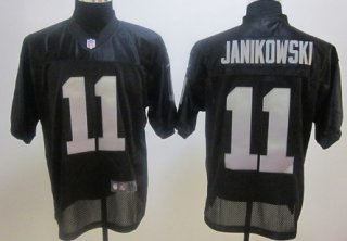 Nike Oakland Raiders #11 Sebastian Janikowski Black Elite Jersey