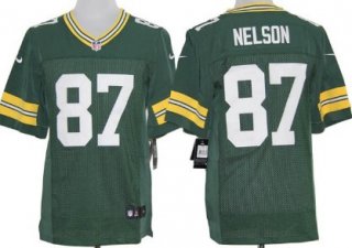 Nike Green Bay Packers #87 Jordy Nelson Green Elite Jersey