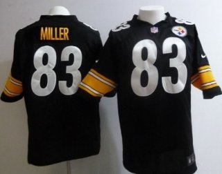 Nike Pittsburgh Steelers #83 Heath Miller Black Game Jersey