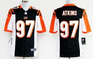 Nike Cincinnati Bengals #97 Geno Atkins Black Game Jersey