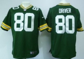 Nike Green Bay Packers #80 Donald Driver Green Game Jersey