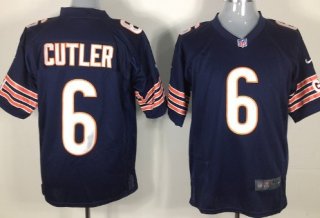 Nike Chicago Bears #6 Jay Cutler Blue Game Jersey