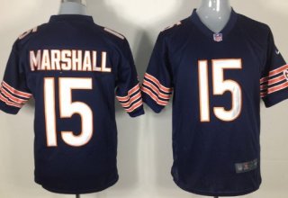 Nike Chicago Bears #15 Brandon Marshall Blue Game Jersey