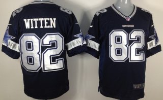 Nike Dallas Cowboys #82 Jason Witten Blue Game Jersey