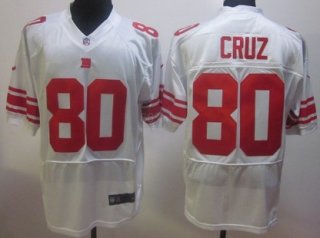 Nike New York Giants #80 Victor Cruz White Elite Jersey