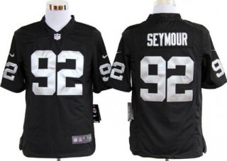 Nike Oakland Raiders #92 Richard Seymour Black Game Jersey