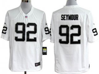 Nike Oakland Raiders #92 Richard Seymour White Game Jersey