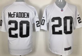 Nike Oakland Raiders #20 Darren McFadden White Game Jersey