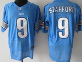 Nike Detroit Lions #9 Matthew Stafford Light Blue Elite Jersey