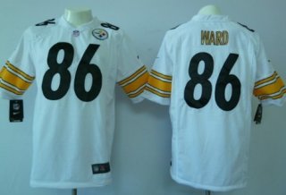 Nike Pittsburgh Steelers #86 Hines Ward White Game Jersey