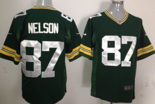 Nike Green Bay Packers #87 Jordy Nelson Green Game Jersey