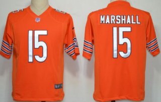 Nike Chicago Bears #15 Brandon Marshall Orange Game Jersey