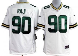 Nike Green Bay Packers #90 B. J. Raji White Game Jersey