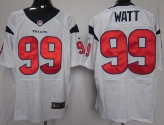 Nike Houston Texans #99 J.J. Watt White Elite Jersey