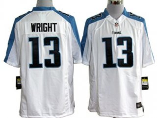 Nike Tennessee Titans #13 Kendall Wright White Game Jersey