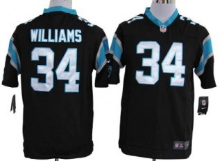 Nike Carolina Panthers #34 DeAngelo Williams Black Game Jersey