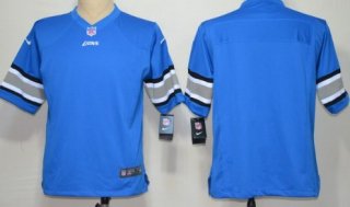 Nike Detroit Lions Blank Light Blue Game Jersey